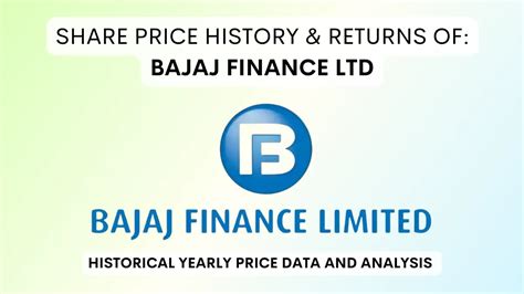 bajaj finance share price historical data